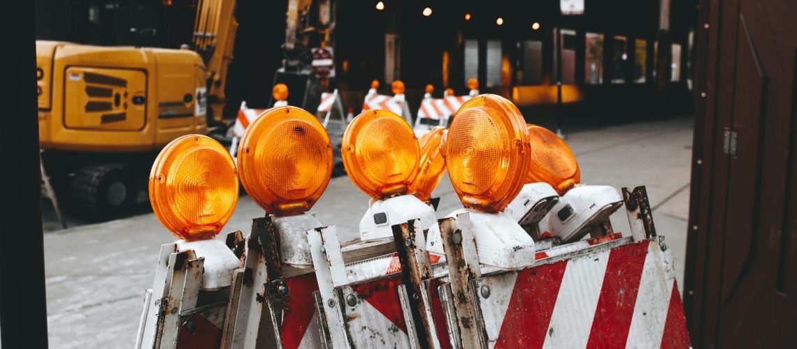 Construction safety barricades