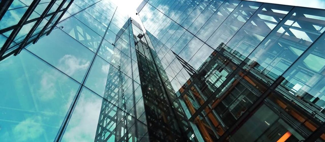 Tall glass building